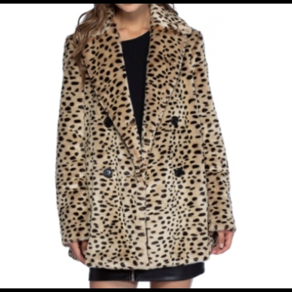 $Great Deal$Avec Les Filles leopard print coat - Picture 1 of 7